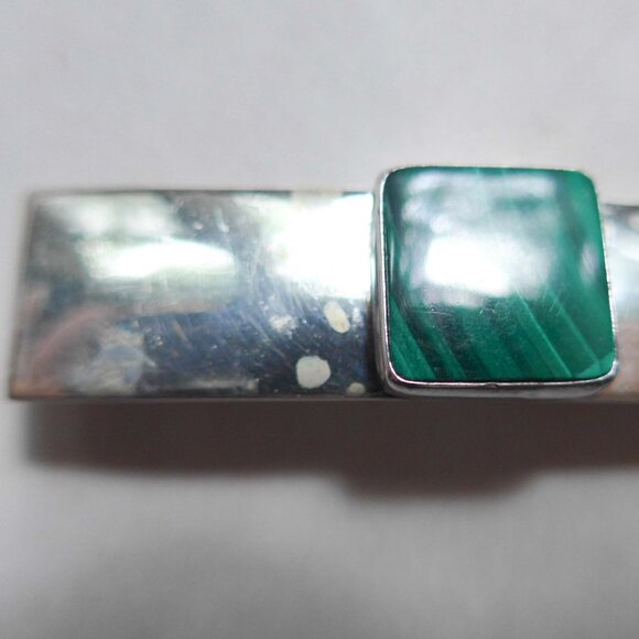 Set of two Sterling Silver Native American pins with stone inlay - Picture 7 of 12